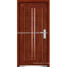 Puerta Exterior madera de acero (JKD-203) puerta blindada seguridad puerta